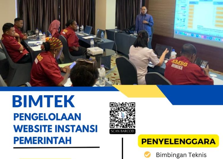 Bimtek Pelatihan Pengelolaan Website Pemerintah/Dinas Tahun 2023