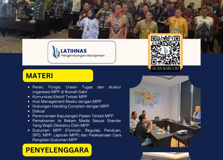 Training Implementasi Manager Pelayanan Pasien MPP Rumah Sakit 2023/2024