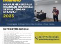 Training Manajemen Bangsal Sesuai Standar Akreditasi Rumah Sakit 2023