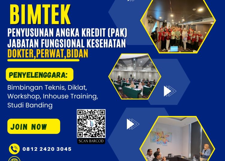 Bimtek Praktek Penyusunan Angka Kredit PAK Jabatan Fungsional Kesehatan ( Dokter,Perawat,Bidan Dll ) 2023/2024