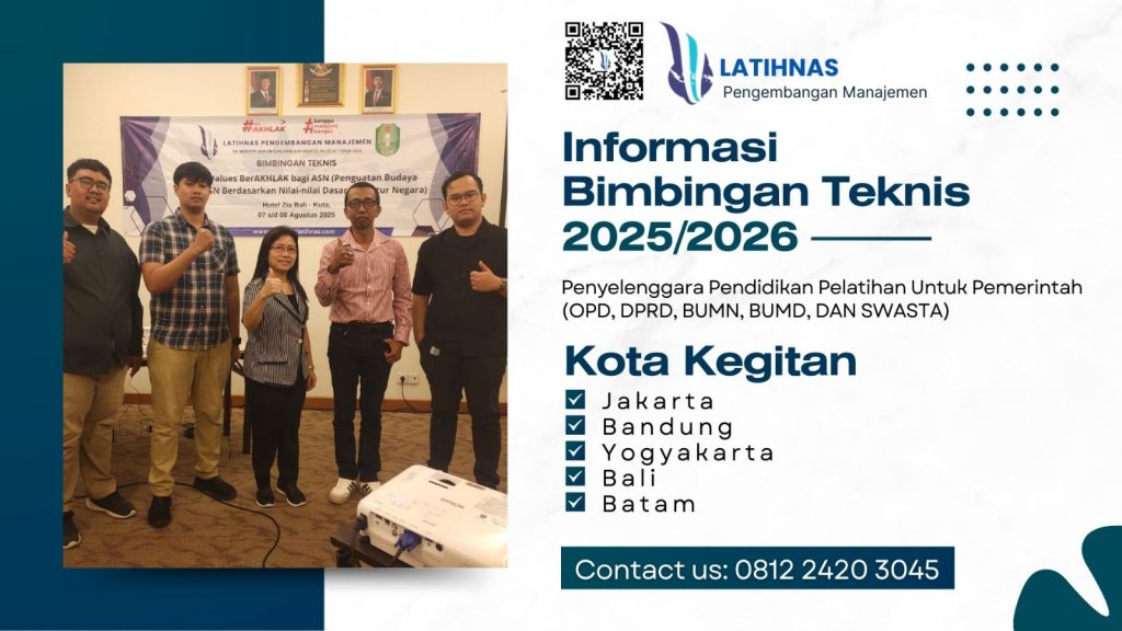 Bimtek Strategi Implementasi BerAKHLAK di Instansi Pemerintah 2025 -2026