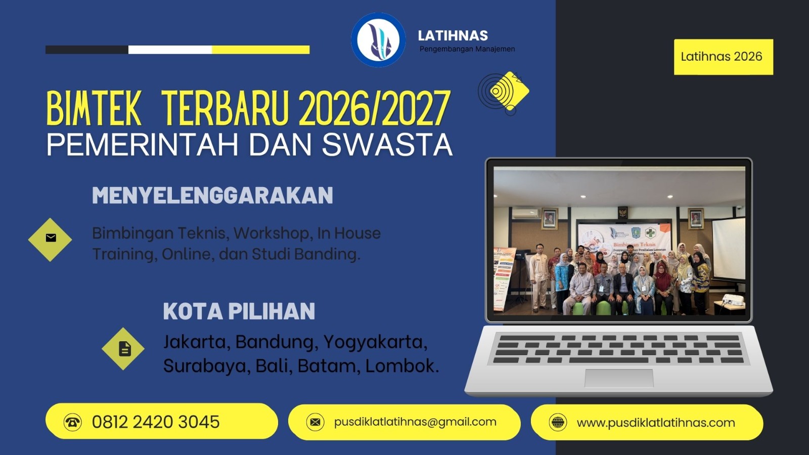 Bimtek 2026 Audit laporan Keuangan Pemerintah Daerah & Strategi Pemeriksaan Dan Pengawasan Keuangan Serta Kinerja Pemerintah 2026 -2027